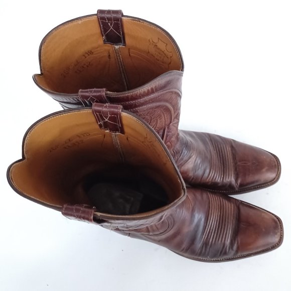 Lucchese Brown Cowboy & Western Boots - Picture 10 of 15